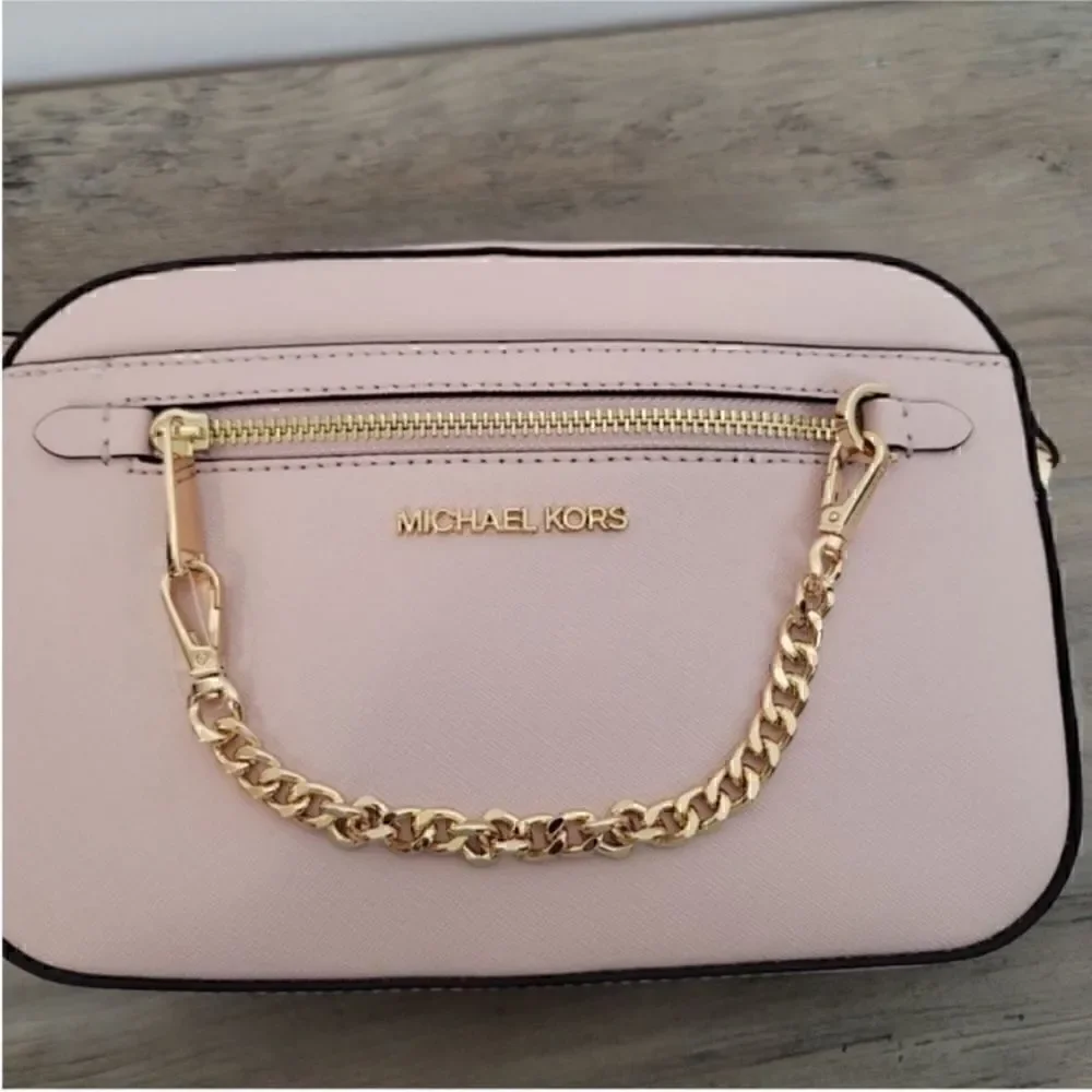 Michael Kors Jet Set Chain Crossbody Pink - Picture 5 of 11